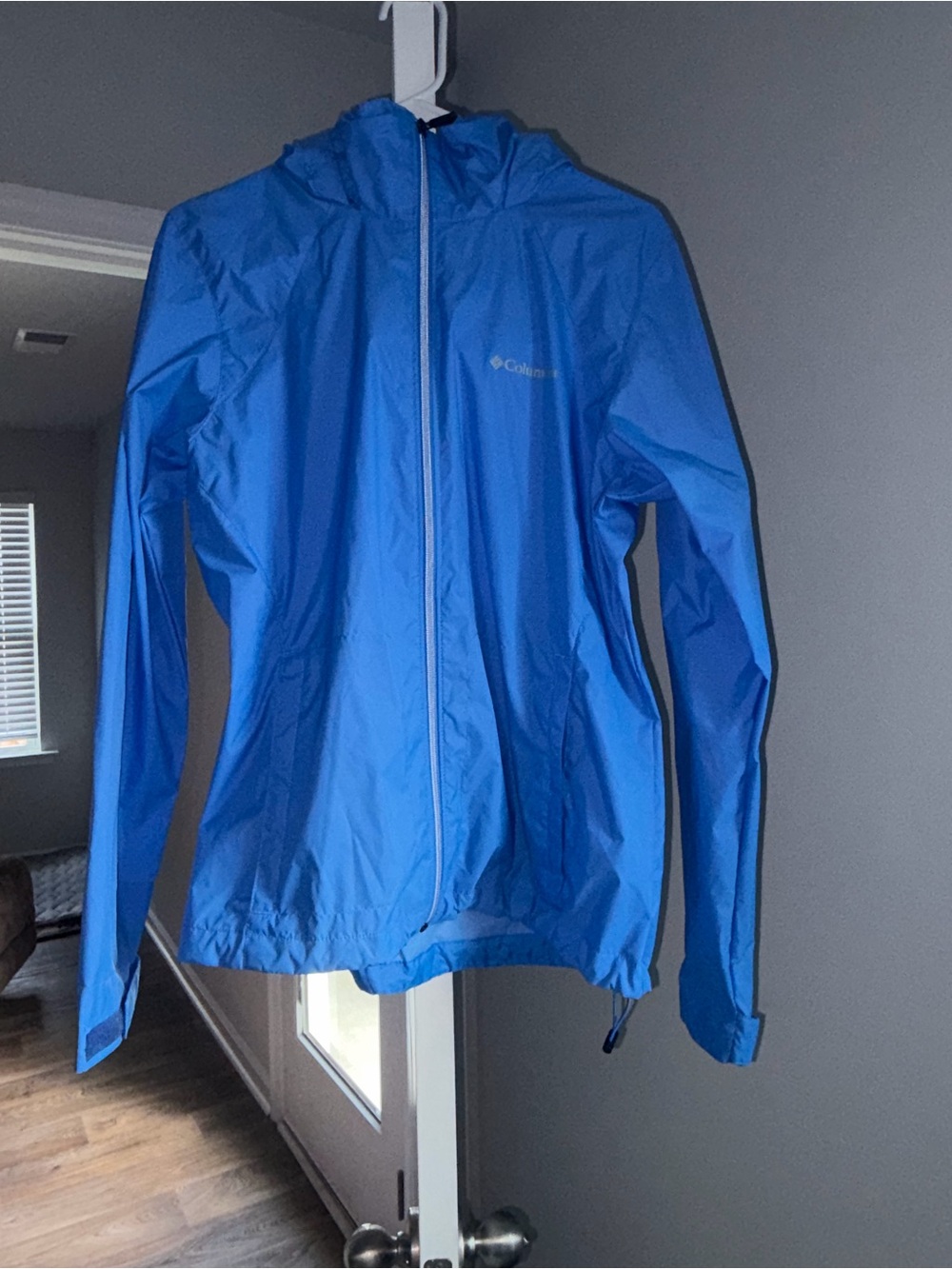 Columbia Bright Blue Packable Windbreaker
